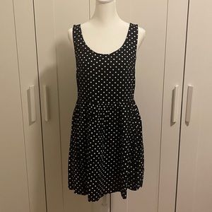 H&M Divided blue white polka dot dress